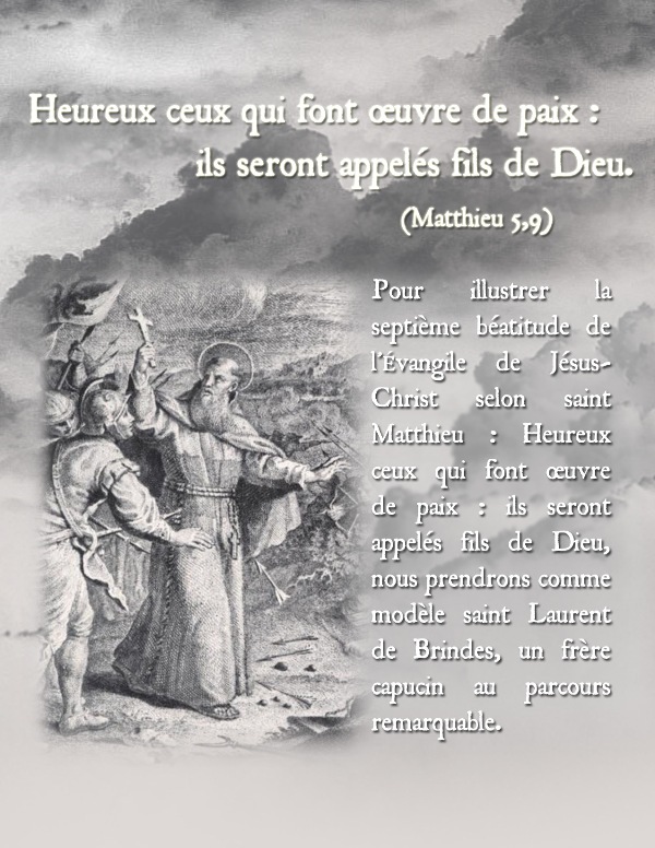 Heureux les pacifiques Laurent Brindes