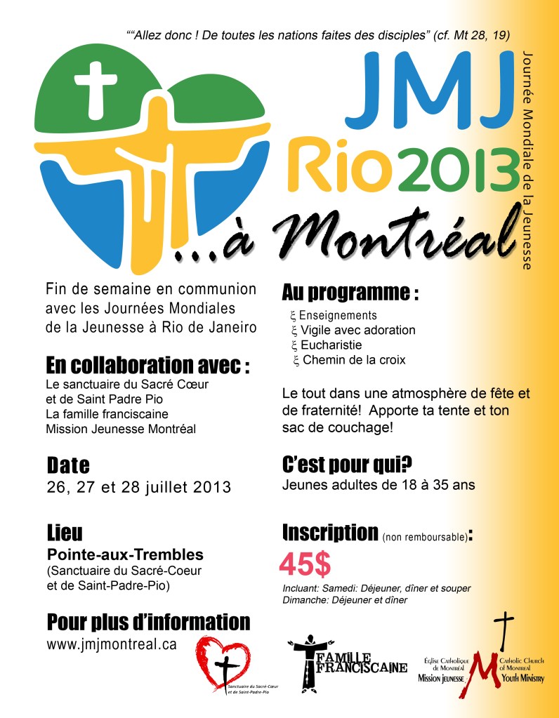 Affiche JMJ de Mtl