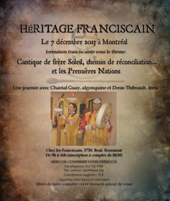 Affiche Héritage Franciscain déc 2013