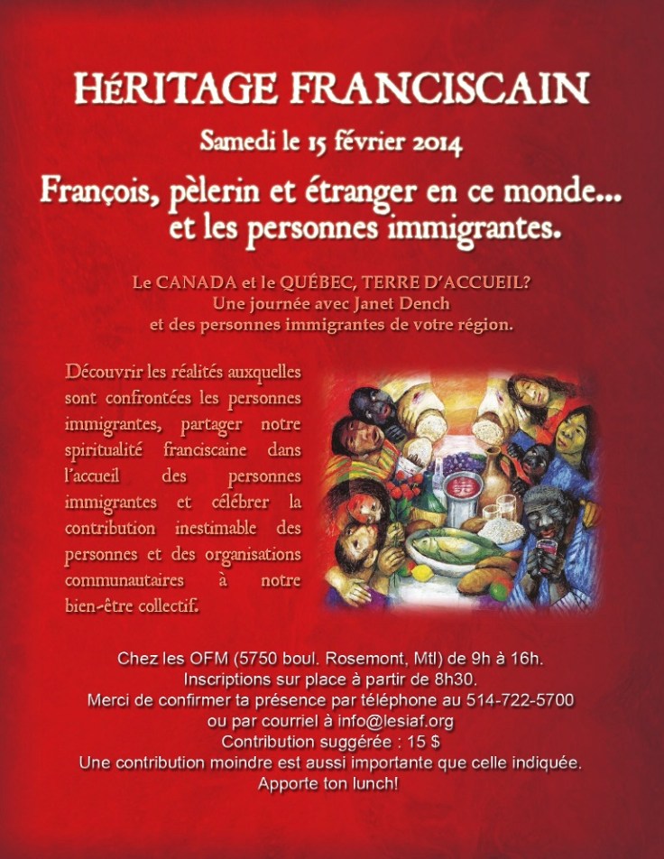 Héritage Franciscain 15 février 2014