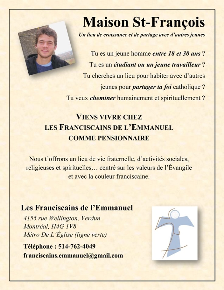 Maison St-François (affiche octobre 2017)