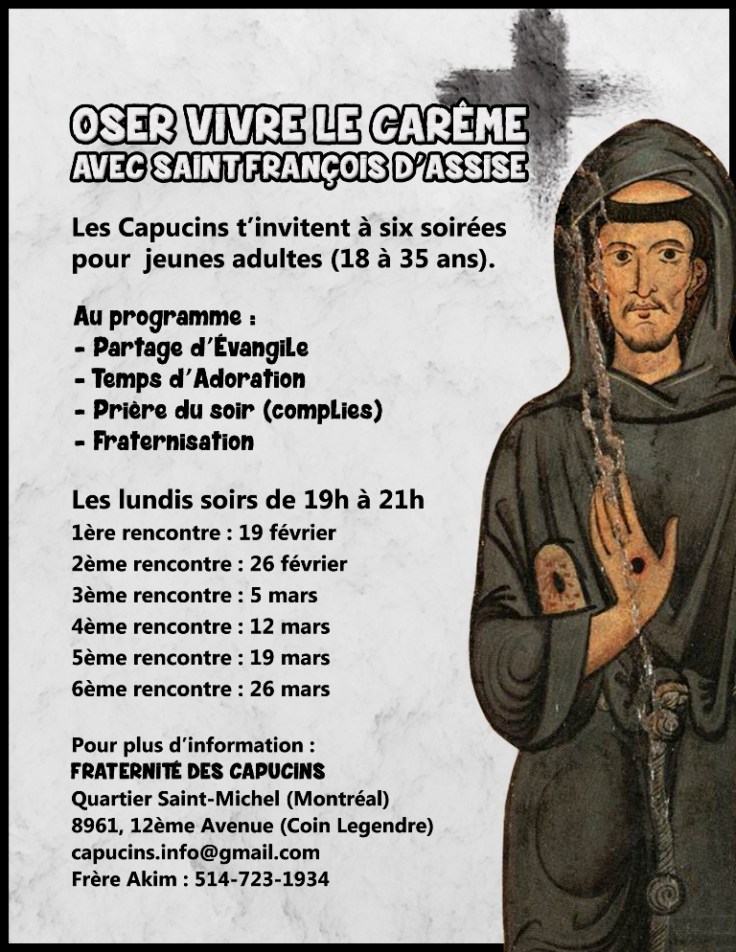 Rencontres carême 2018 capucins
