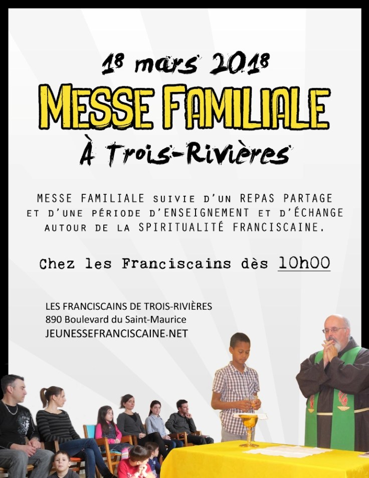 Affiche Messe Familiale à TR MARS 2018