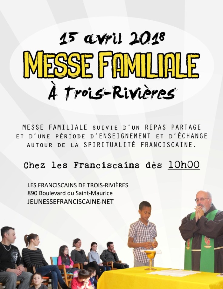 Affiche Messe Familiale à TR AVRIL 2018