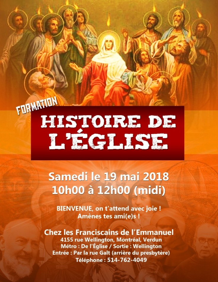 Affiche Hist de l'Eglise 19 mai 2018