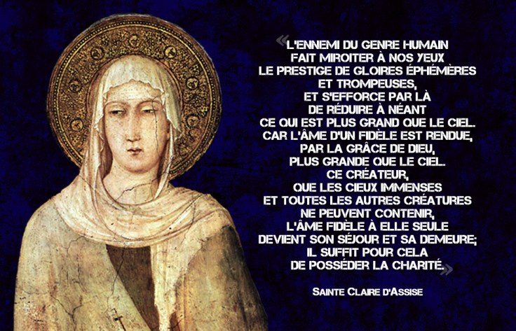 Claire d'Assise - l'ame fidèle plus grande que le ciel
