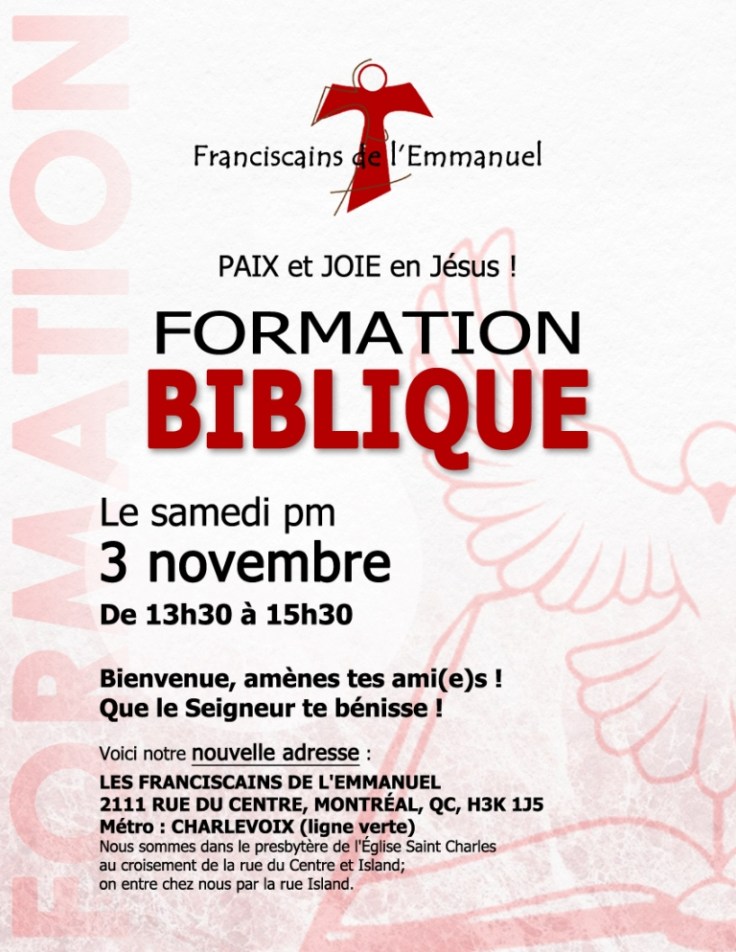 Formation biblique nov 2018