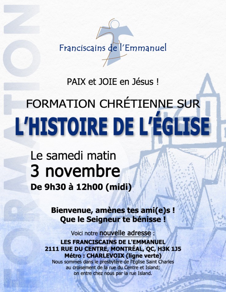Formation Histoire de l'Église Nov 2018