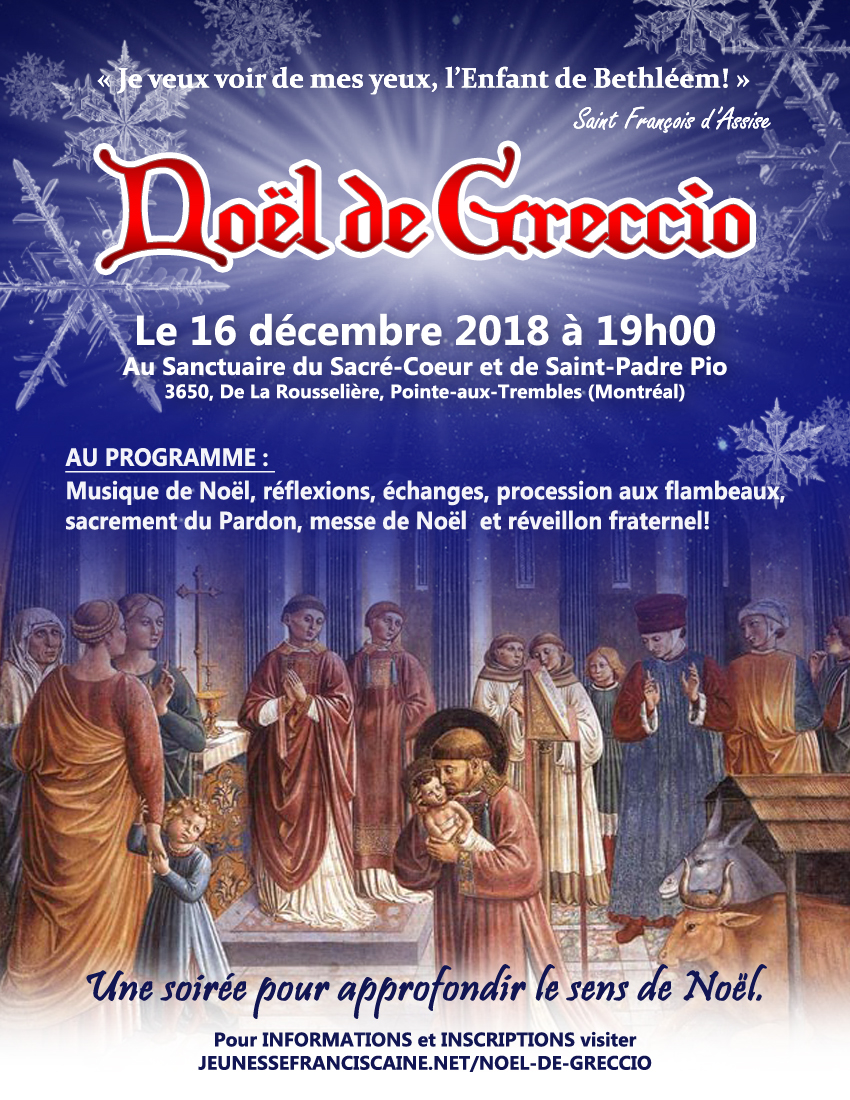 AFFICHE du NOEL DE GRECCIO 2018