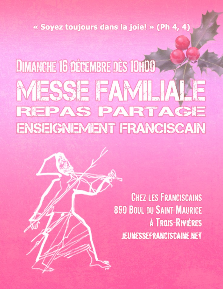 Affiche Messe Familiale à TR décembre 2018