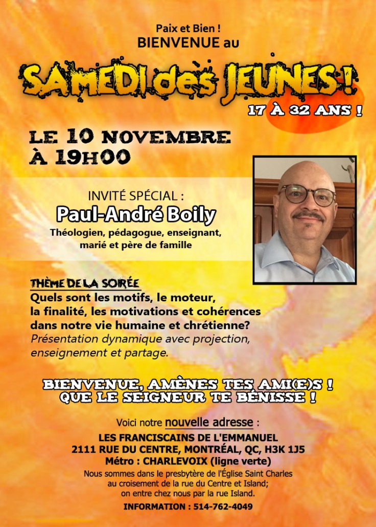 Samedi des Jeunes novembre 2018