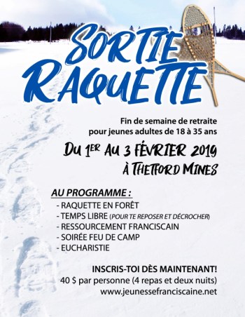 AFFICHE SORTIE RAQUETTE 2019
