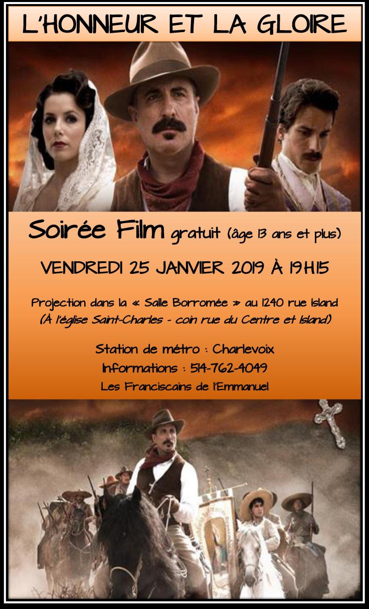 projection du film le 25 janvier