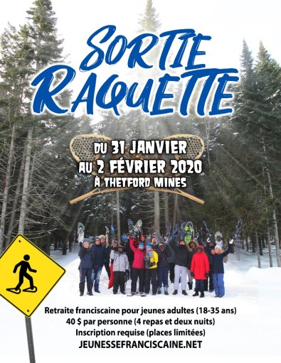 AFFICHE SORTIE RAQUETTE 2020